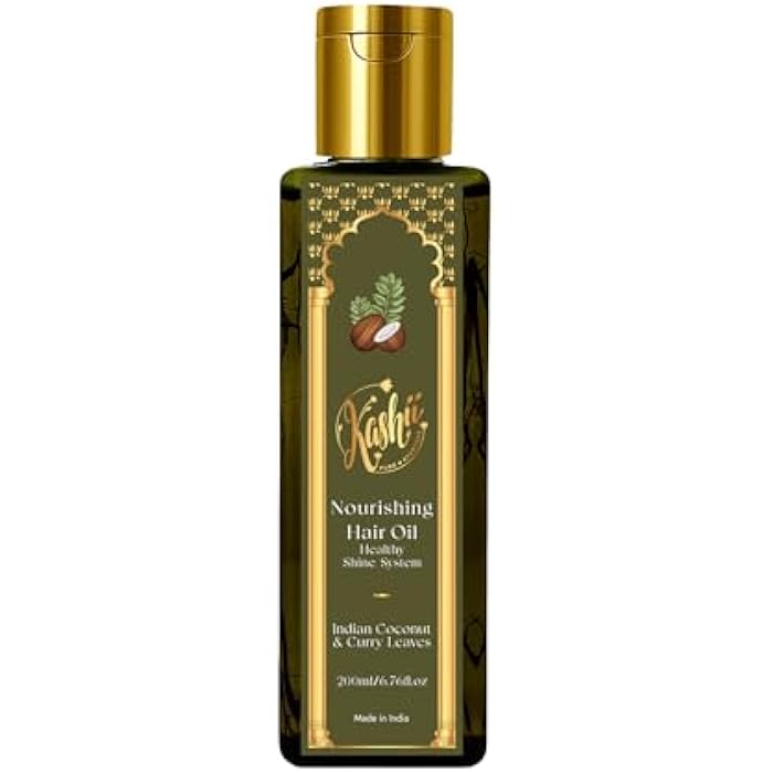 Kashii nourishing hair oil 200 ml –for hair thickening, extra growth, and deep hydration, Original Indian product made with Ayurvedic effective natural ingredients - Image 1